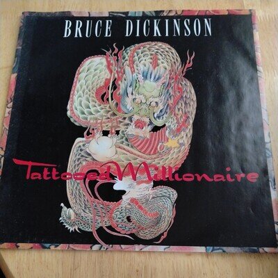 Bruce Dickinson Tattooed Millionaire Poster Pack 12” Vinyl (Iron Maiden)