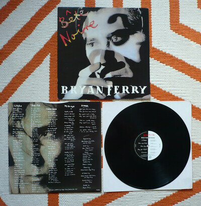 Bryan Ferry Bete Noire Bête Vinyl UK 1987 Virgin 1st Press A1/B2 LP Roxy Music