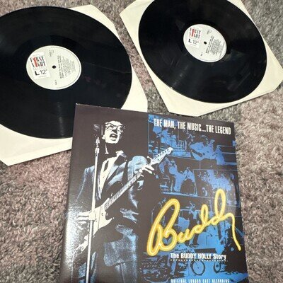 Buddy: The Buddy Holly Story Original London Cast 2x12" LP First Night 1989