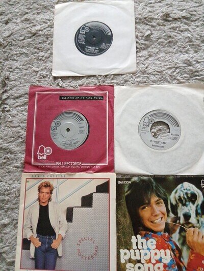DAVID CASSIDY / PARTRIDGE FAMILY 5 7" SINGLES - THE LAST KISS ( POSTER SLEEVE