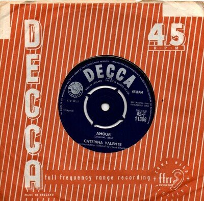 Caterina Valente:Amour/Till:UK Decca:1960