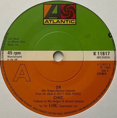 Chic - 26 - 7” Vinyl Single VG