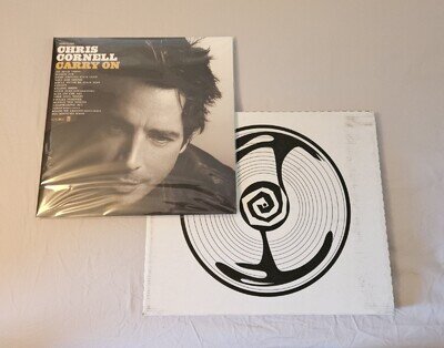 Chris Cornell – Carry On Vinyl Record NEW 2xLP Yellow w/ Orange Marble IVC