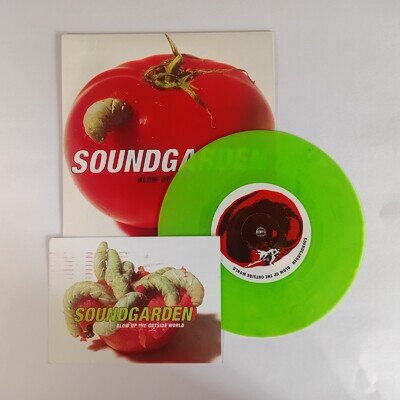 Soundgarden  Blow Up The Outside World Green Vinyl with postcard Chris Cornell