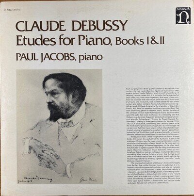 Claude Debussy, Paul Jacobs - Etudes For Piano, Books I & II (LP) (Near Mint (NM