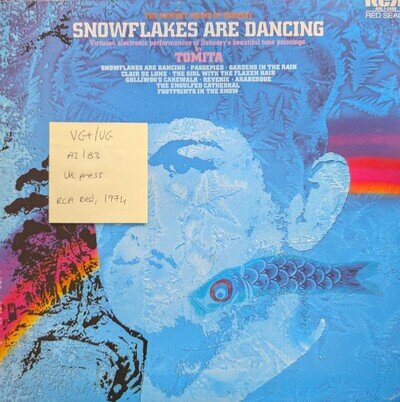 Tomita Debussy Snowflakes Are Dancing Vinyl Record VG+/VG ARL10488 1974 1st