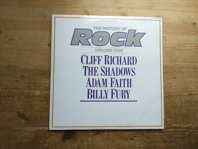 The History of Rock Volume 5 Cliff Richard Shadow VG+ x 2 Vinyl LP Record HRL005
