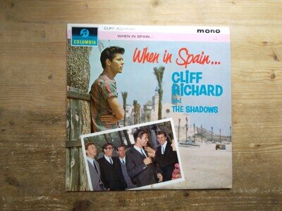 Cliff Richard & The Shadows When In Spain VG+ Vinyl LP Record Album 33SX1541