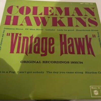 Coleman Hawkins - Vintage Hawk (LP, Comp, Mono)