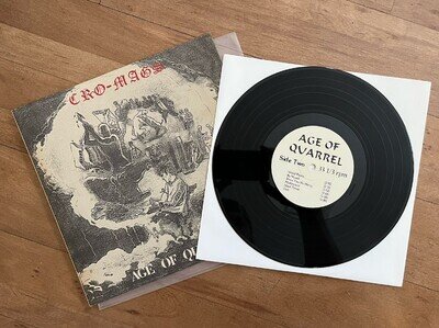 Rare* CRO -MAGS AGE OF QUARREL 10"LIMITED EDITION OF 1500 Vinyl Hardcore Punk