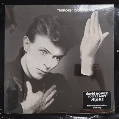 David Bowie You're Not Alone HEROES Exclusive Limited. Edition Clear Vinyl NEW