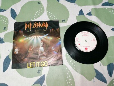 Def Leppard Let It Go Vinyl 45 1981