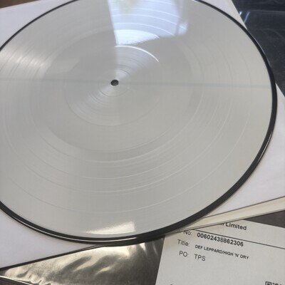 DEF LEPPARD test pressing white High'n'Dry Vinyl record company copy