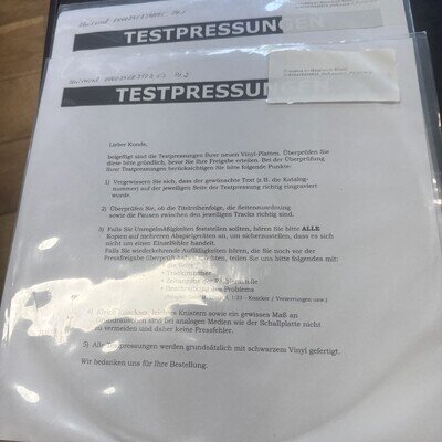 DEF LEPPARD test pressing white lab Pyromania Vinyl record company copy