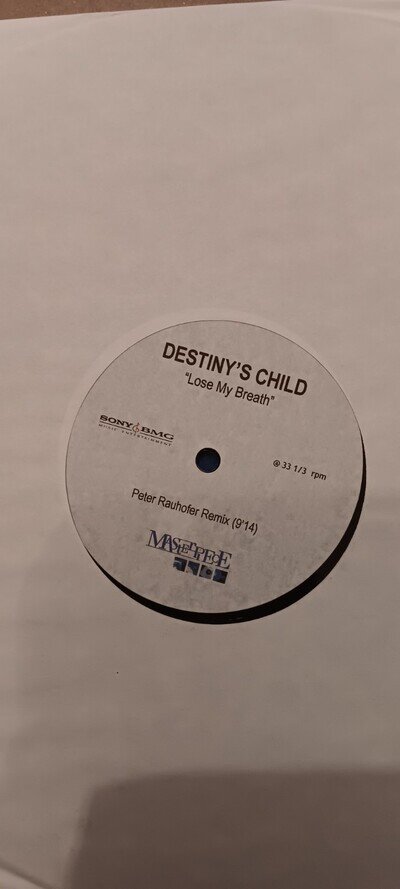 Destiny's Child Double Sided Acetate Promo 12" Single. Soldier/Lose My Breath.