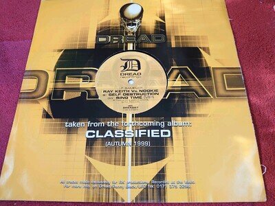 RAY KEITH Vs NOOKIE - Self Destruction Ltd Ed LP Sampler 1999 12" VG DnB