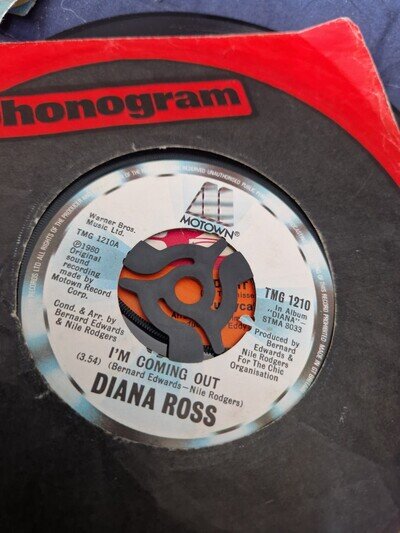 Diana Ross-I’m Coming Out 1980 Motown records 7” Single UK ebay uk free P&P