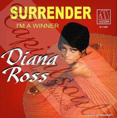 70S US SOUL POP MOTOWN DIANA ROSS SURRENDER PICTURE SLEEVE ONLY
