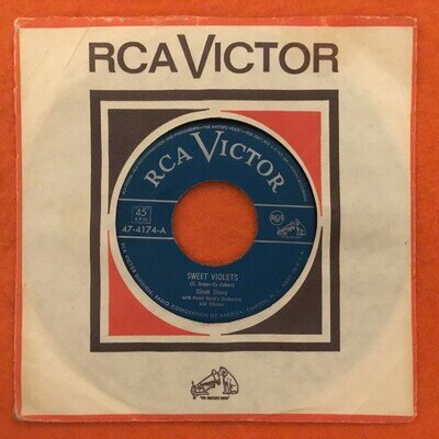 Dinah Shore- Sweet Violets- If You Turn Me Down- RCA Victor Records - 7” 1951