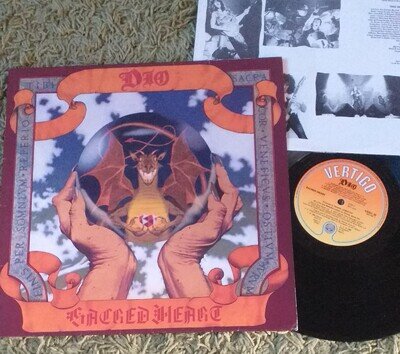 DIO - sacred heart .. Vinyl LP.. 1985 nice condition sabbath. rainbow