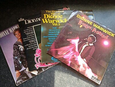 4 Dionne Warwick LPs g-VG Heartbreaker The Collection Promises, Promises +