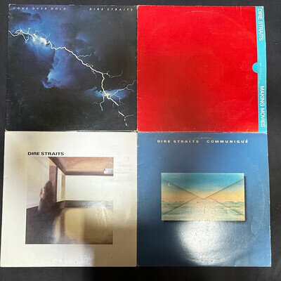 Dire Straits 4 x LP Vinyl Record Job Lot Love Over Gold Making Movies Communique