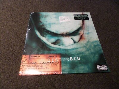 12 INCH VINYL ALBUM NEW & SEALED DISTURBED - THE SICKNESS 20TH ANNIVERSARY SMOKY