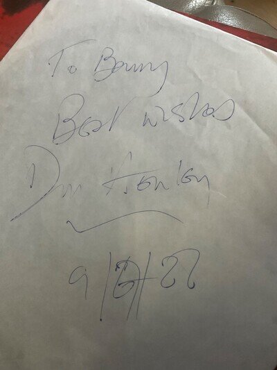 don henley autographed 1988 mint-exc LP inner cover eagles best of