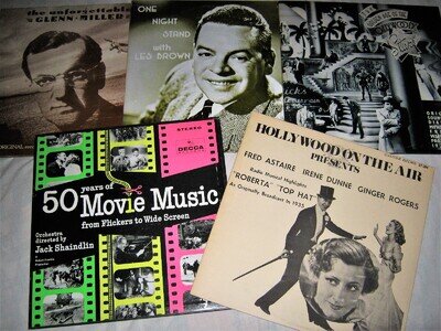 VINYL Lp RECORDS LOT Vintage Movies Jazz Hollywood Soundtracks Astaire Doris Day