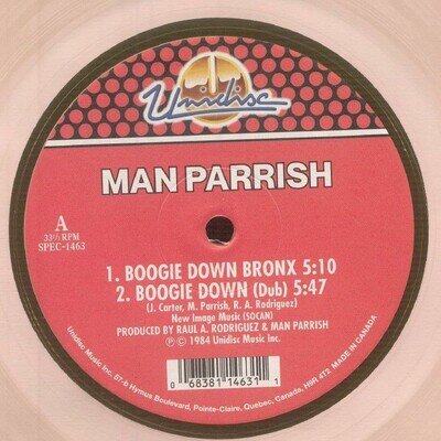 MAN PARRISH/TWO SISTERS - Boogie Down - Vinyl (clear rose vinyl 12")