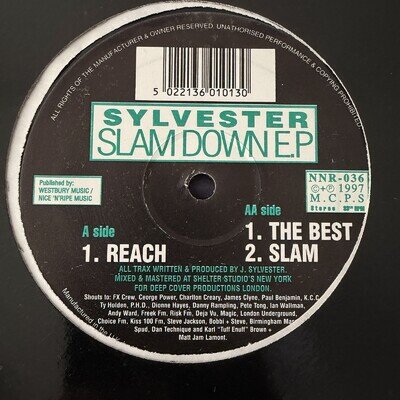 Sylvester ‘Slam Down’ Ep. Nice N Ripe 12” Vinyl Ex Condition