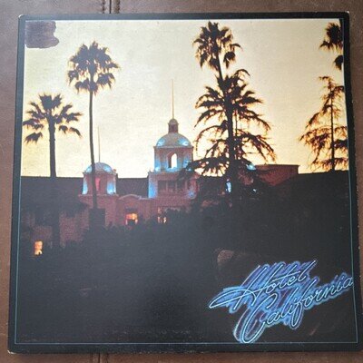 Eagles Hotel California 1976 UK Asylum K 53051 Vinyl LP Original Poster Lyric