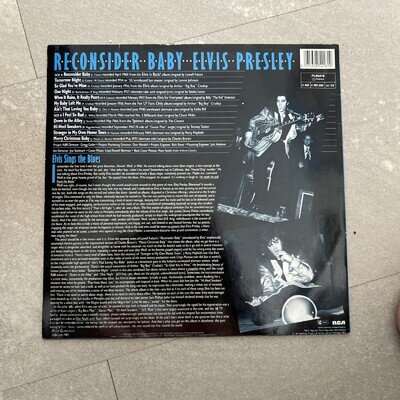 Elvis Presley LP Reconsider Baby (Blue Vinyl) (RCA PL-85418, UK)