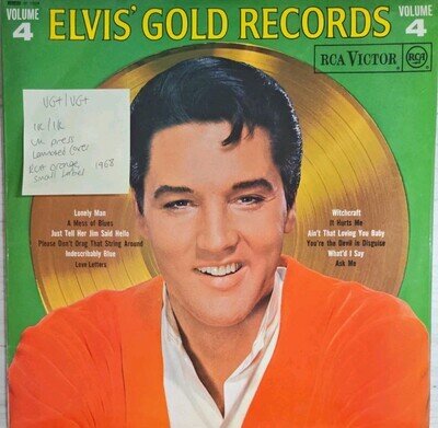 Elvis Presley Gold Records Volume 4 Vinyl Record VG+/VG+ RCA SF7924 1968