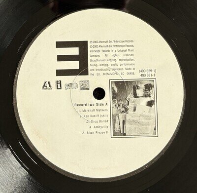 EMINEM THE MARSHALL MATHERS LP EU 2000 LP HIP HOP 12" Record Vinyl EX 💫