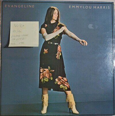 Emmylou Harris Evangeline Vinyl Record VG/G+ K56880 1981