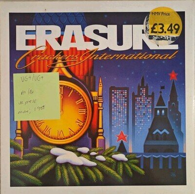 Erasure Crackers International Vinyl Record VG+/VG+ 12MUTE93 1988