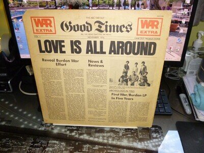 WAR ft ERIC BURDON. " LOVE IS ALL AROUND " LP USA 1976. ABC LABEL.