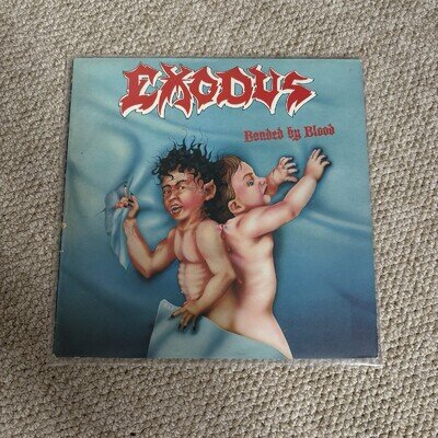 Exodus Bonded By Blood 1st Press MFN UK Vinyl Album Thrash Heavy Metal A1/B1