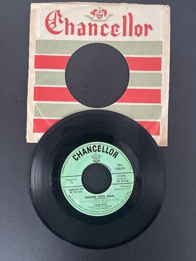 Fabian Hound Dog Man 7” Vinyl First Press Cleaned And Tested