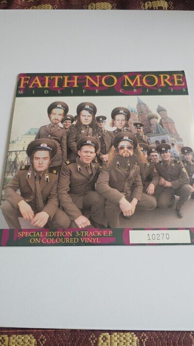 Faith No More Midlife Crisis Blue Vinyl Single 7 Inch
