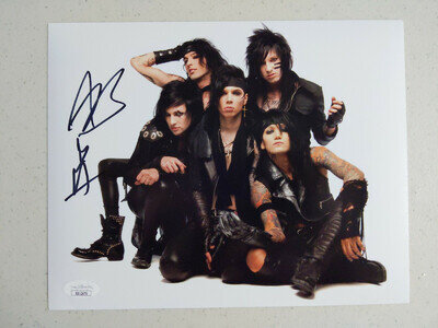 ANDY BLACK Black Veil Brides Signed 8x10 Photo Autograph JSA BAS COA F