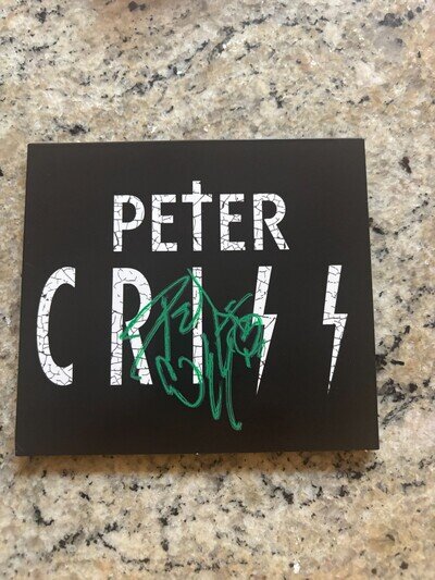 KISS LEGEND PETER CRISS AUTHENTIC AUTOGRAPH SIGNED CD W/ PIC