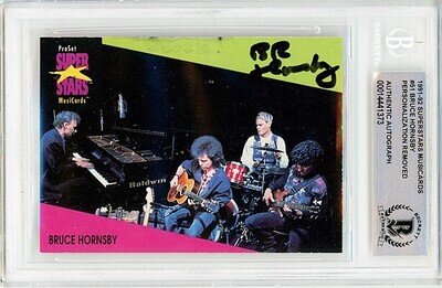 1991 -GRATEFUL DEAD-BRUCE HORNSBY Beckett BAS Signed/Autograph/Auto Pro Set Card