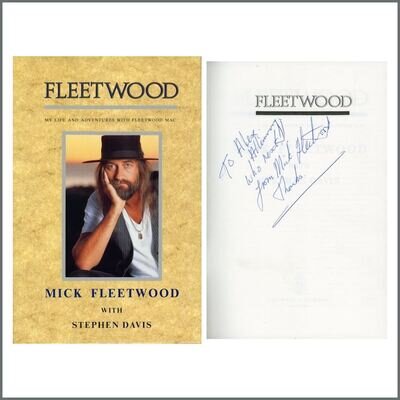 Mick Fleetwood Autographed Fleetwood Hardback Book