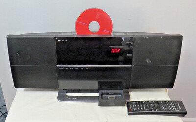 Pioneer X-SMC1-K Slim AV Micro Audio System CD DVD Tuner. Tested Working Remote