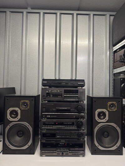 Pioneer A-z370 Z Series Hifi Stack System Separate cassette turntable + Speakers