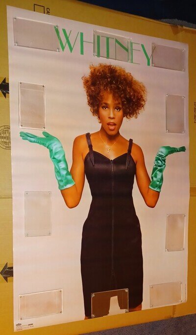 WHITNEY HOUSTON VINTAGE ORIGINAL WINTERLAND NIPPY POSTER UNUSED 24"x 36" (1986)
