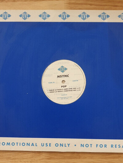*NSYNC - Pop 12" Vinyl ...RARE.... Pablo La Rosa's remixes