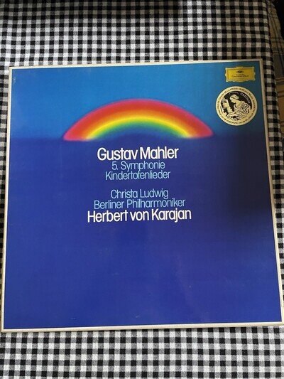 Mahler Symphony No 5 Kindertotenlieder- Herbert von Karajan 2LP Vinyl Box Set